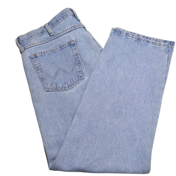 Wrangler Other - Wrangler Jeans‎ Mens 38x30 Light Blue Five Star Denim Straight Leg 10WB001VI